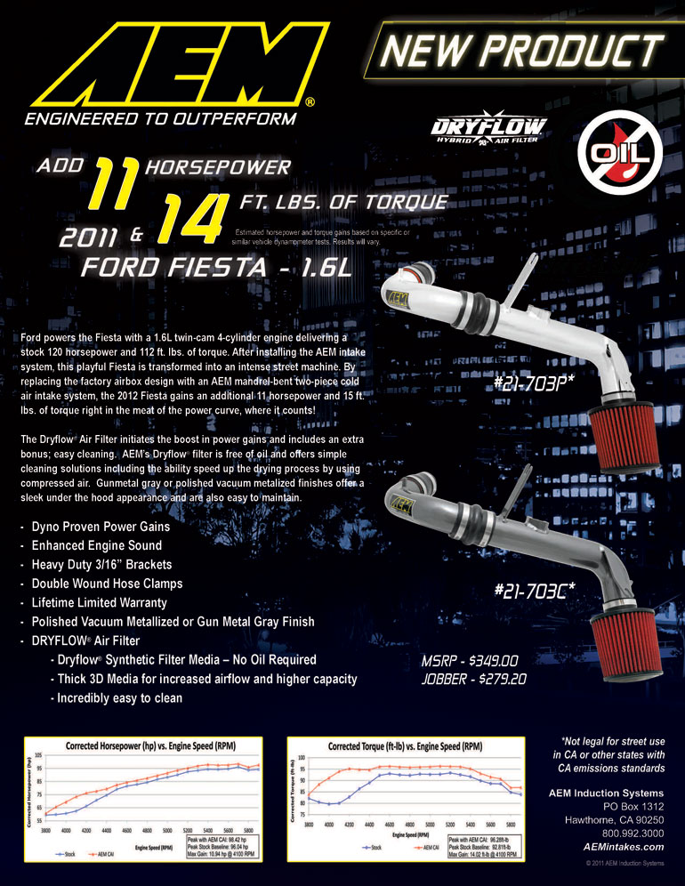 AEM Air Intake Features