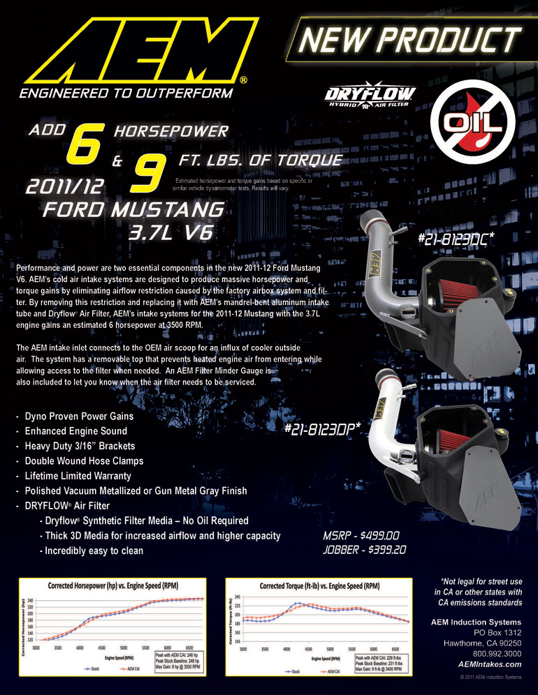 AEM Air Intake Features