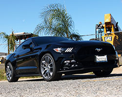 Ford is offering a turbocharged inline-four cylinder engine in the sixth generation 2015 Ford Mustang EcoBoost
