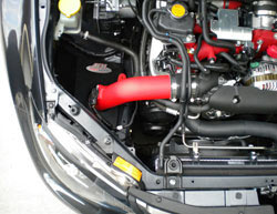 Add up to an estimated 36-hp to a 2008-2014 WRX or WRX STi with an AEM 21-478WR cold air intake