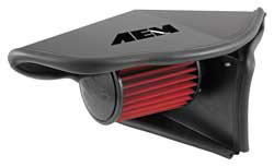 AEM Audi A4 & A5 air intake includes a reusable AEM Dryflow air filter, a semi-closed air filter heat shield, and an EPDM rubber molded air intake coupler to retain factory connections