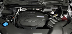A 2016 Honda Pilot 3.5L with an AEM 21-795C Cold Air Intake System installed
