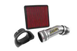 The AEM 2007-2013 Toyota Tundra 5.7L cold air intake improves upon the stock design with a mandrel-bent aluminum tube