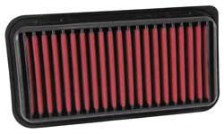 AEM washable Dryflow air filter for many Toyota models, as well as Scion, Pontiac, and Lotus cars including the Corolla & Matrix