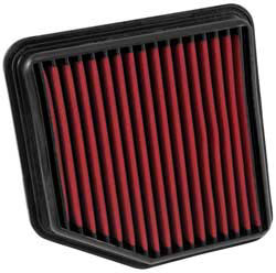 AEM washable air filter for 2005 to 2015 Lexus IS250 and Lexus IS350 models, as well as select Lexus GS models, and Toyota RAV4 models replaces the disposable automotive air filter