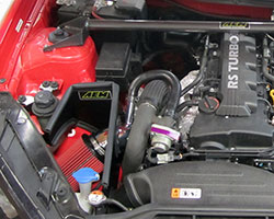 AEM intake 21-728P and 21-728C incorporates an air scoop adapter to retain the Hyundai Genesis cold air intake inlet as engineered from the factory
