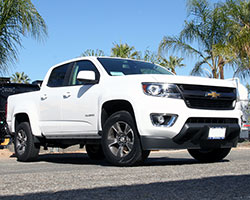 The standard engine for the 2015 Chevy Colorado or GMC Canyon is a 2.5L Ecotec inline four cylinder engine which first debuted in the 2013 Chevy Malibu and the Cadillac ATS