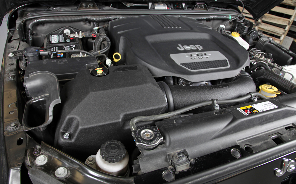 2012-2015 Jeep Wrangler JK Models Get Estimated 14 More Horsepower with AEM  Air Intake System