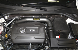 Engine Bay with AEM cold air intake 22-689C for the VW Jetta and VW Passat