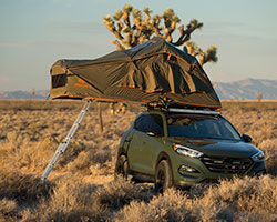 2016 Hyundai Tucson Adventuremobile with Treeline Tamarack roof-top tent