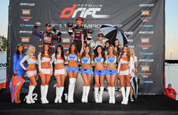 Aasbo (right side) took 3rd place over the weekend - his best finish in Formula DRIFT this season.
