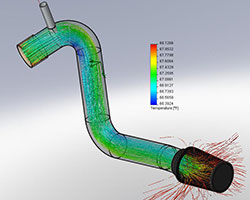 AEM cold air intakes are developed using Computational Fluid Dynamics (CFD) to calculate air pressure, speed, and temperature to make usable horsepower, safely, and consistently