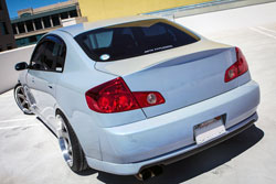 3/4 Rear View of the Infiniti G35