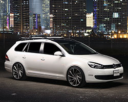 To achieve the perfect stance Raymond lowered his SportWagen with an H&R Race Spring Lowering Kit
