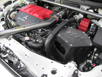 2010 Mitsubishi EVO X with AEM 21-678C, 2102-A, 2102-B, and 29-0000