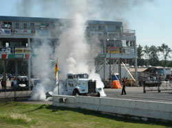 There is no lack of diesel engine and tire smoke at these events especially when the "Smokin' Gun" is around. 