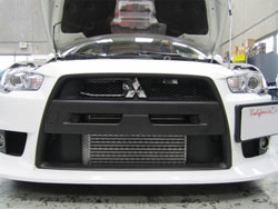 Mitsubishi Lance Evo X with AEM 2102-A and 2102-B intercooler components installed