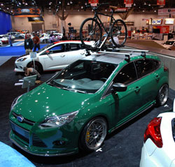 2012 Ford Focus equipped with AEM Cold Air Intake at SEMA