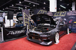 Gutierrez said he was honored to display EVO X for AEM at the 2013 SpoCom car show.