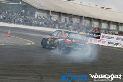 Drift racer Eric O'Sullivan in action. Photo by Wrecked Magazine.