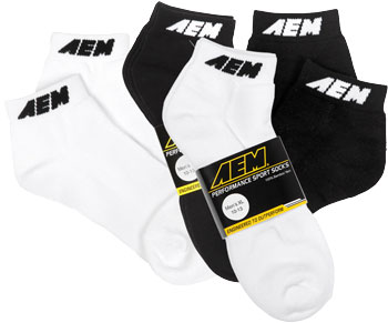 AEM ankle high sport socks are made of 100% soft, breathable bamboo yarn.