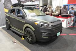 Hyundai Tucson with AEM intake at 2016 SEMA show